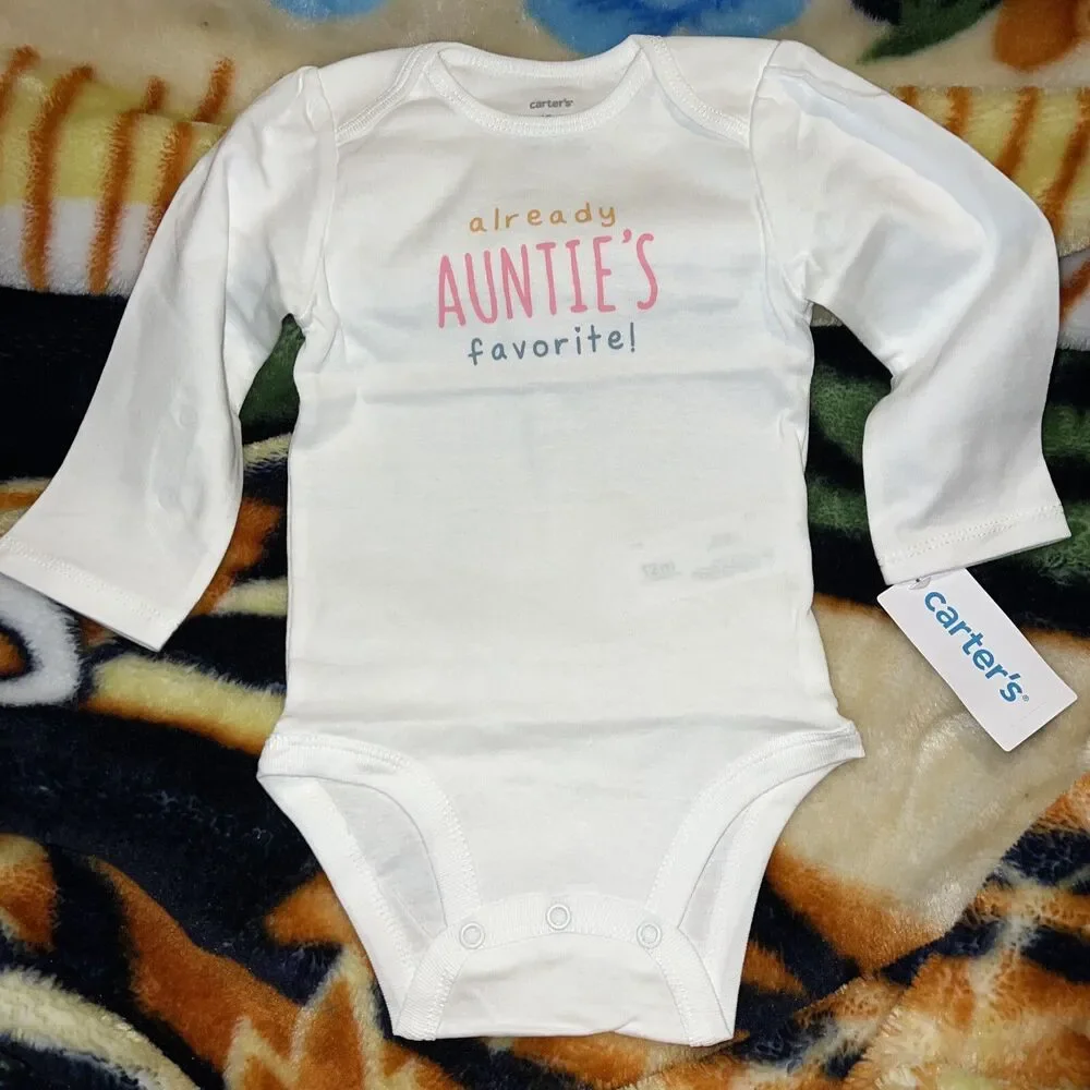 Carter's Baby Girl  24 Months! Already Auntie's Favorite Bodysuit! New W Tags!